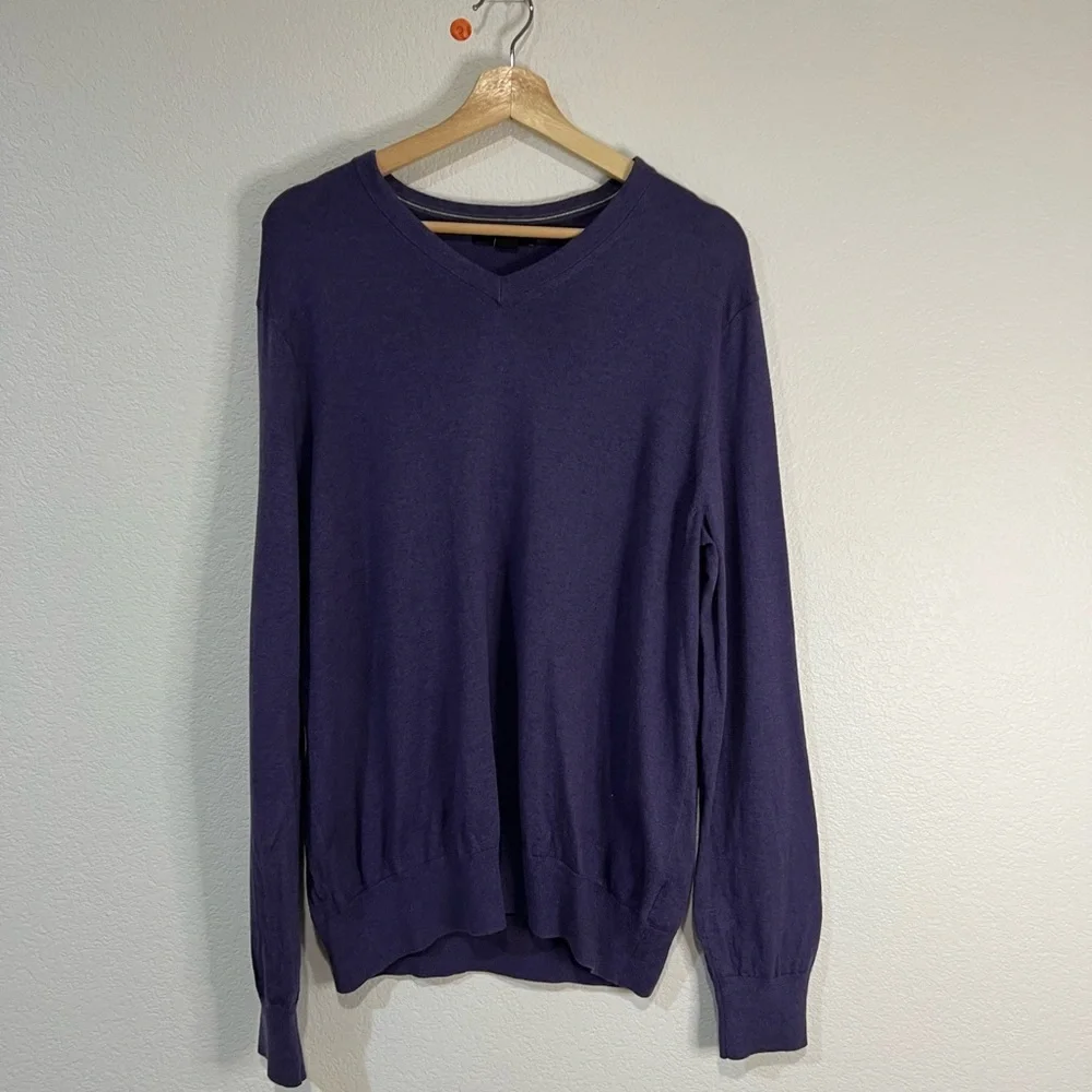 Banana republic lavender luxury blend‎ silk cotton sweater XL